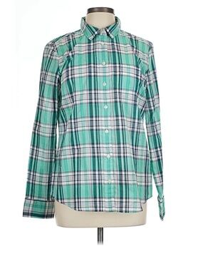 J. Crew Factory Plaid Button Down Sz Large